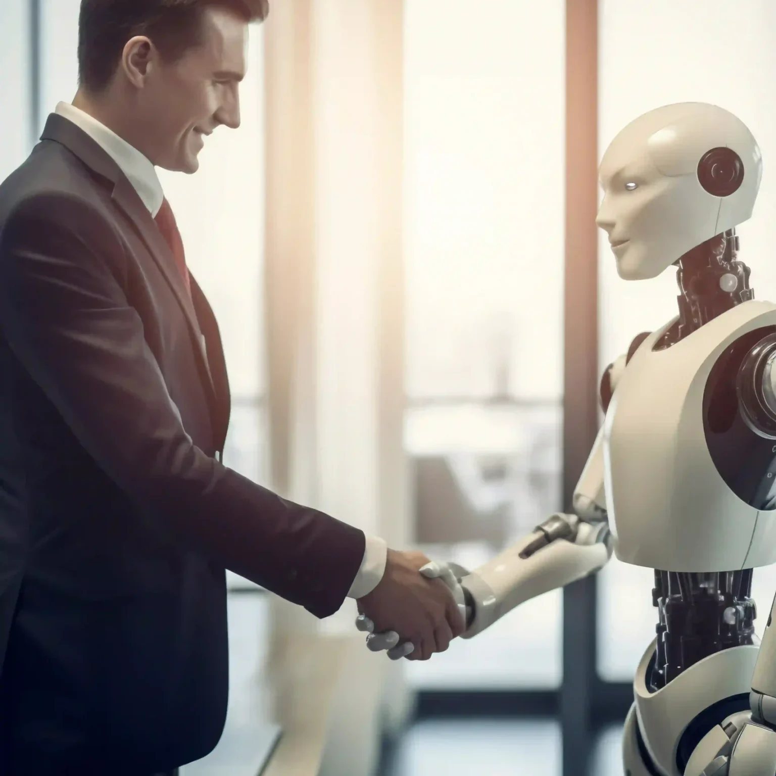 person-working-with-ai-robot